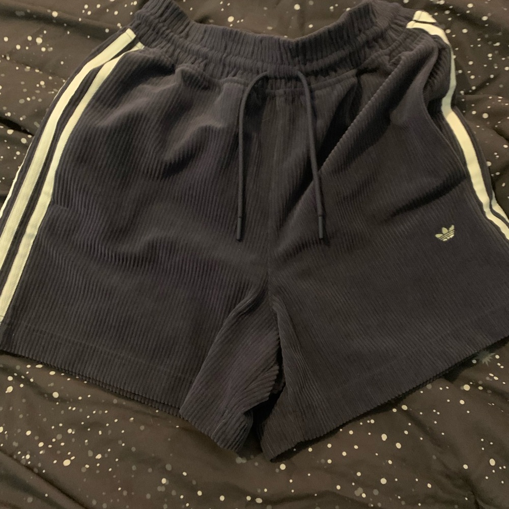Adidas Dark Blue Corduroy Shorts